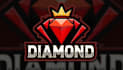 design awesome red diamond mascot logo only 15 hours