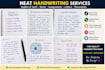 write handwritten notes, letters, and assignments
