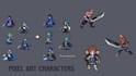 create pixel art sprite animation for video games, game assets and rpg games