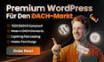 create modern german wordpress website responsive and gdpr ready