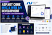 develop asp net core mvc web application and API