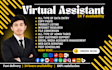 do data entry, web research, copy paste, and virtual assistant tasks