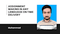 do an assignment in any language on time