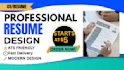 create a professional ats friendly resume
