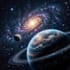 create realistic sci fi planet artwork