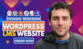 build wordpress lms website, elearning platform with learndash tutor lms