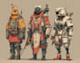 make professional sci fi character artwork