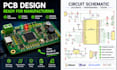 design pcb and circuit schematic ready for manufacturing and prototyping
