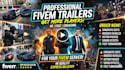 create 4k fivem loading screen, cinematic trailer video,