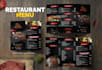 design modern restaurant menu, food menu, cafe menu professionally