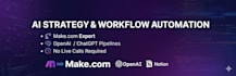 build custom make com workflow automation with ai services