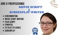 do movie script writing screenplay screenwriting, youtube script, script writing