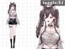 design and rig cute live2d vtuber model, 2d vtuber rigging, anime style