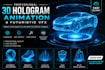 custom professional 3d hologram animation and  visuals