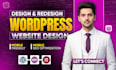 design or redesign responsive wordpress website with elementor pro