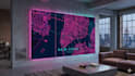 create a custom neon city map art print for any city