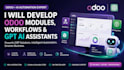 develop custom odoo modules, automated workflows and gpt ai business assistants