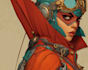 alien and cyborg sci fi character portraits