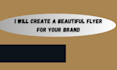 create a beautiful flyer for your brand