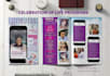 design modern funeral obituary program, celebration of life program