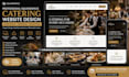 design catering corporate wedding dress reception platform squarespace website