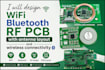 design wifi bluetooth rf pcb with antenna layout and wireless connectivity