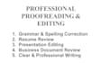 proofread and edit your documents for grammar and clarity