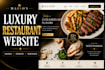 design a luxury restaurant website with smooth animations