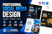 design professional social media posts and canva graphics