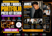 do actor  model portfolio press kit design