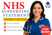 write a tailored nhs job application supporting statement