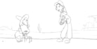 do 2d traditional animation, frame by frame, hand drawn animation