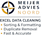 do professional data cleansing, sorting, and formatting in excel