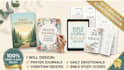 design christain prayer journal, daily devotional planners or bible study ebook