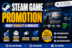 do steam game promotion, steam wishlist campaign
