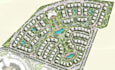 develop 3d residential masterplan,villa community layout,landscape site plan,cad