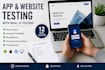 do app testing and website testing with real  12 testers