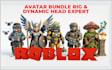 do 3d roblox character bundle rig, dynamic head, roblox hair