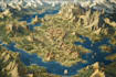 make a fantasy map illustration for map