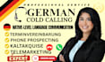 do professional german cold calling, appointment setting and terminvereinbarung