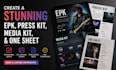 create a stunning epk, press kit, media kit, and one sheet