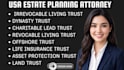 usa attorney to develop custom trust revocable, irrevocable