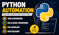 automate your repetitive business tasks using custom python scripts