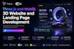 create threejs and webgl 3d website and landing page development