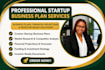 write a startup business plan with financial projections