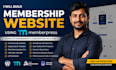 build a professional wordpress membership subscription website