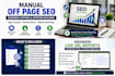build high quality manual backlinks for SEO