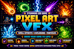 create stunning 2dgame vfx, spell effect, explosion and particles in pixel stlye