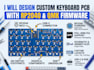 design custom keyboard pcb with rp2040 and qmk firmware