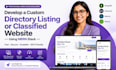 develop a custom directory listing or classified website in mern stack website
